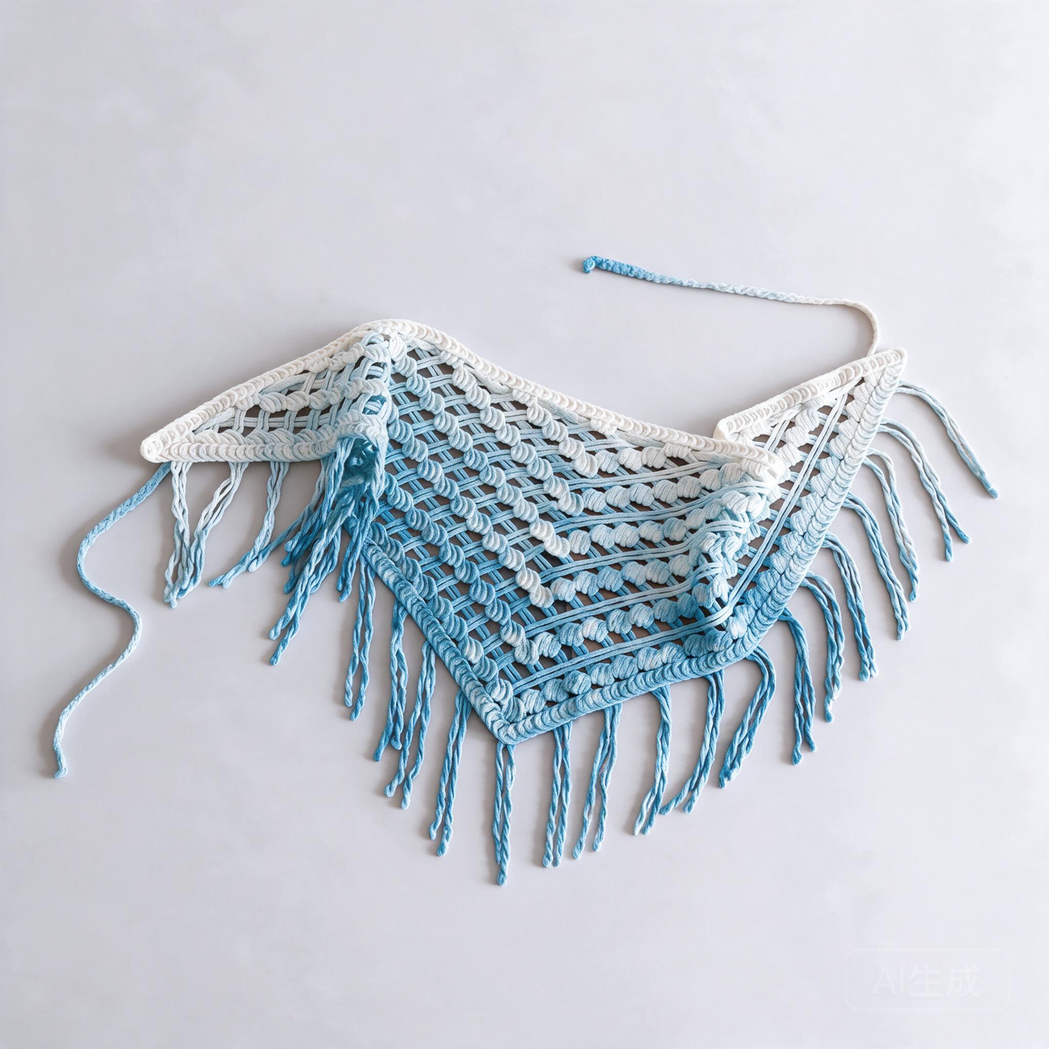 Ethnic Fashion Accessories - Foulard de tête triangulaire bohème à