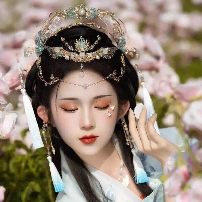 Ethnic Fashion Accessories - Couronne de cheveux Hanfu chinoise pour