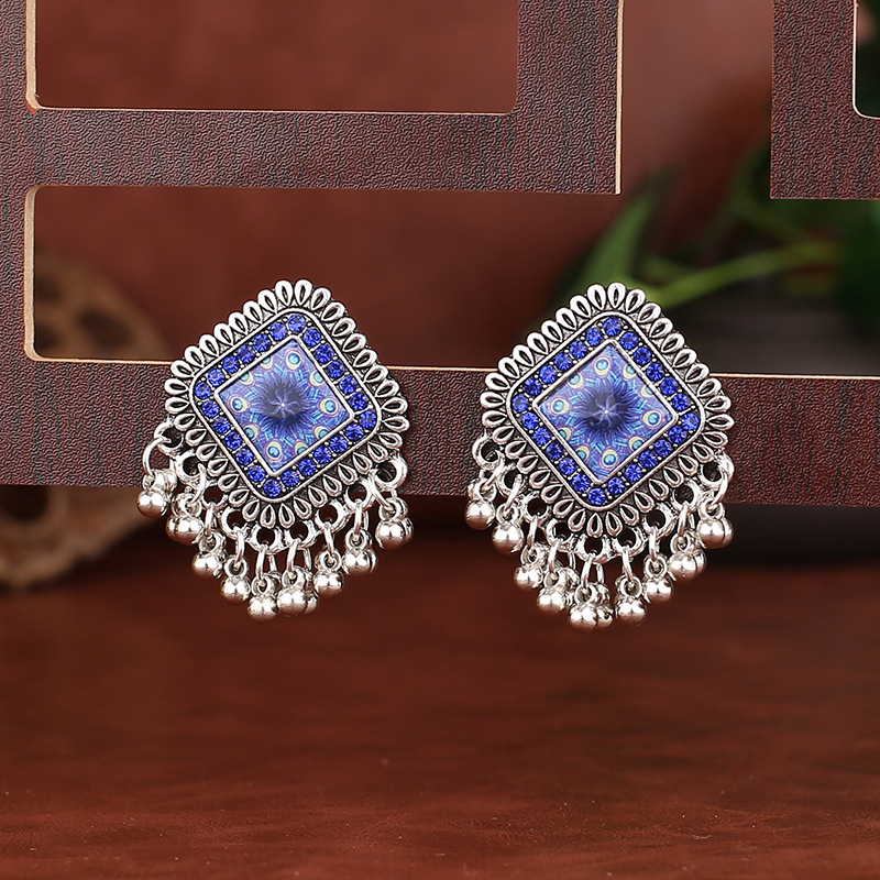 Ethnic Indian Fashion - Boucles d'oreilles ethniques Vintage en alliage