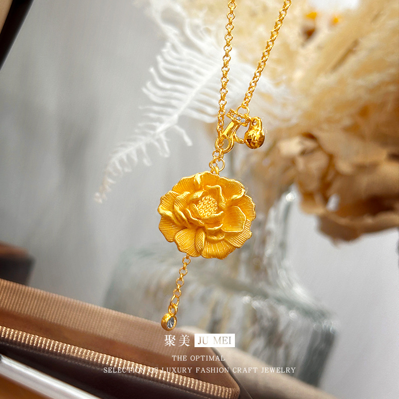 Ethnic Fashion Store - Collier en or véritable 24 carats