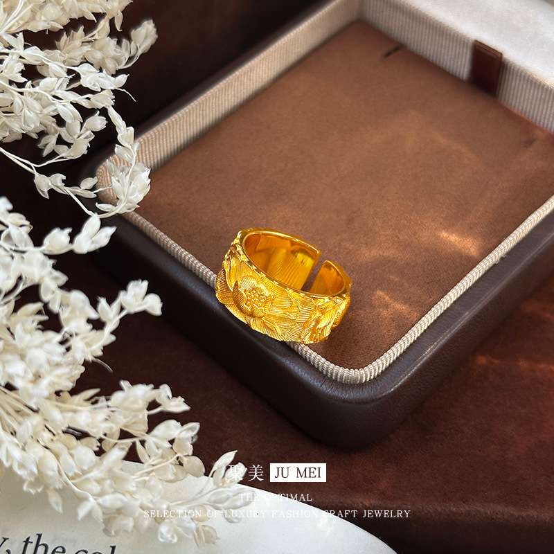 Ethnic Fashion Store - Bague en or véritable 24 carats