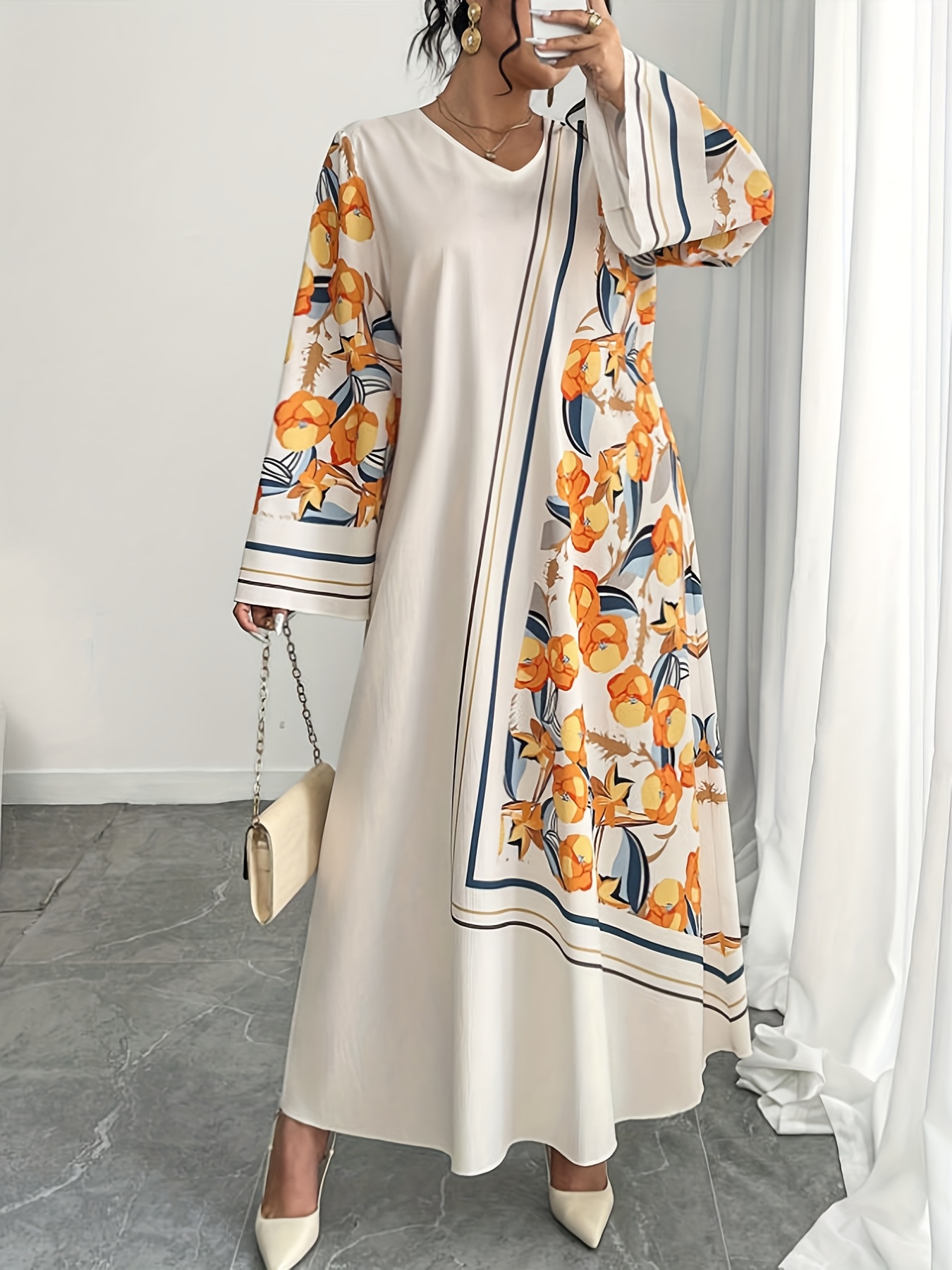 Ethnic Fashion Dress - Robe longue pour femmes grandes tailles,