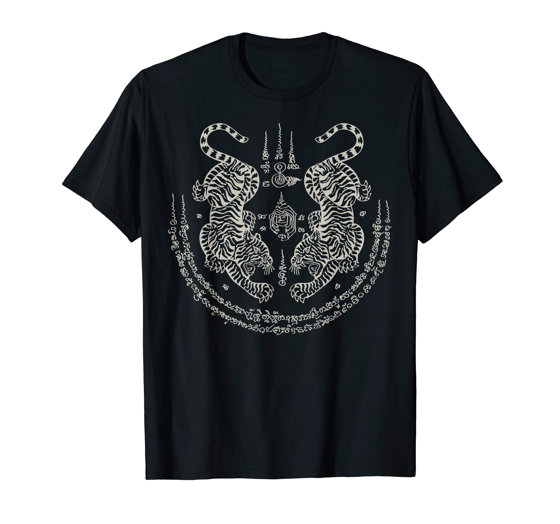 Thai Silk Blouse - Sak Yant-T-shirt à manches courtes pour
