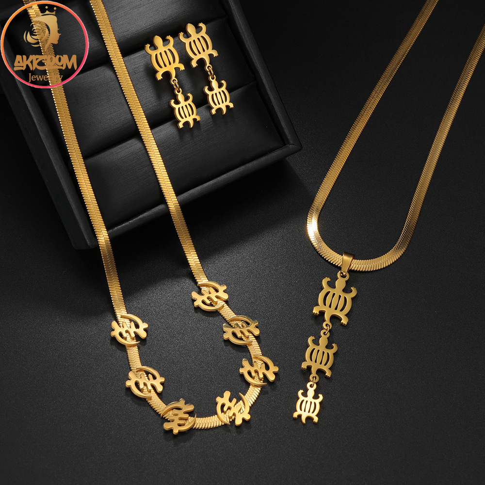 Ethnic Fashion Girls - Collier et boucles d'oreilles avec pendentif