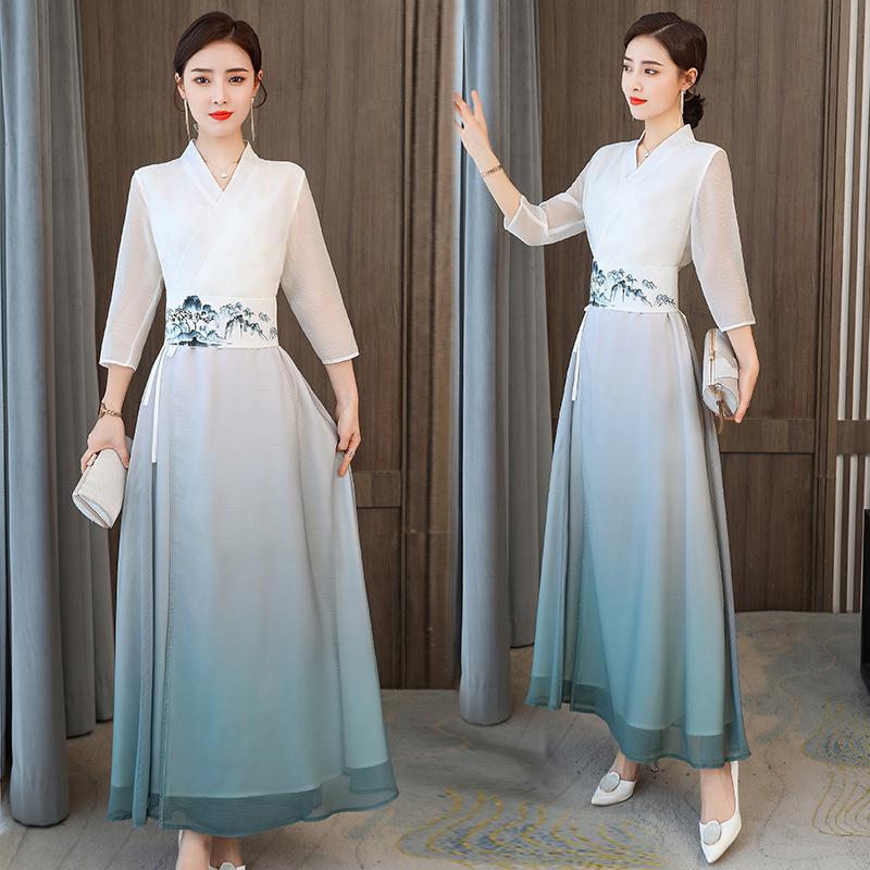 Ethnic Style Dresses - Robe traditionnelle chinoise pour femme, Streetwear