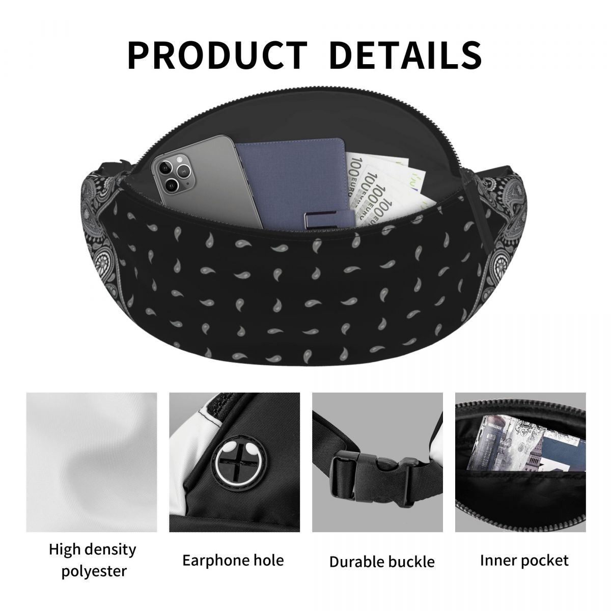 Sac banane personnalisé de sty - Ethnic Fashion For Men avis et prix