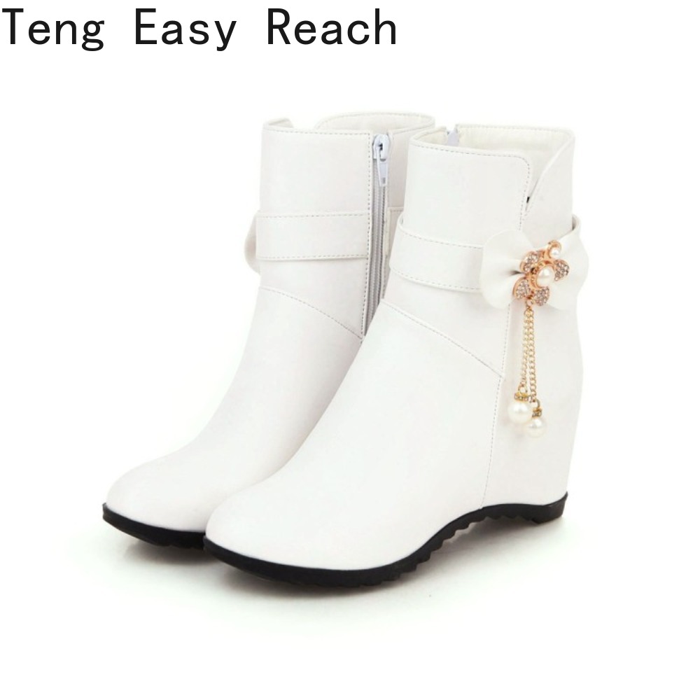 Bottes mi-mollet blanches à ta - Ethnic Fashion Brands avis et prix