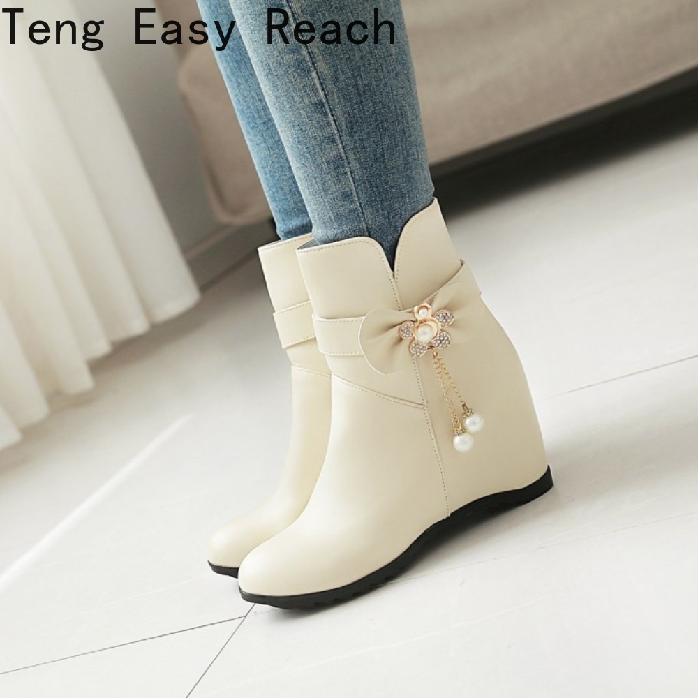 Bottes mi-mollet blanches à ta - Ethnic Fashion Brands avis et prix
