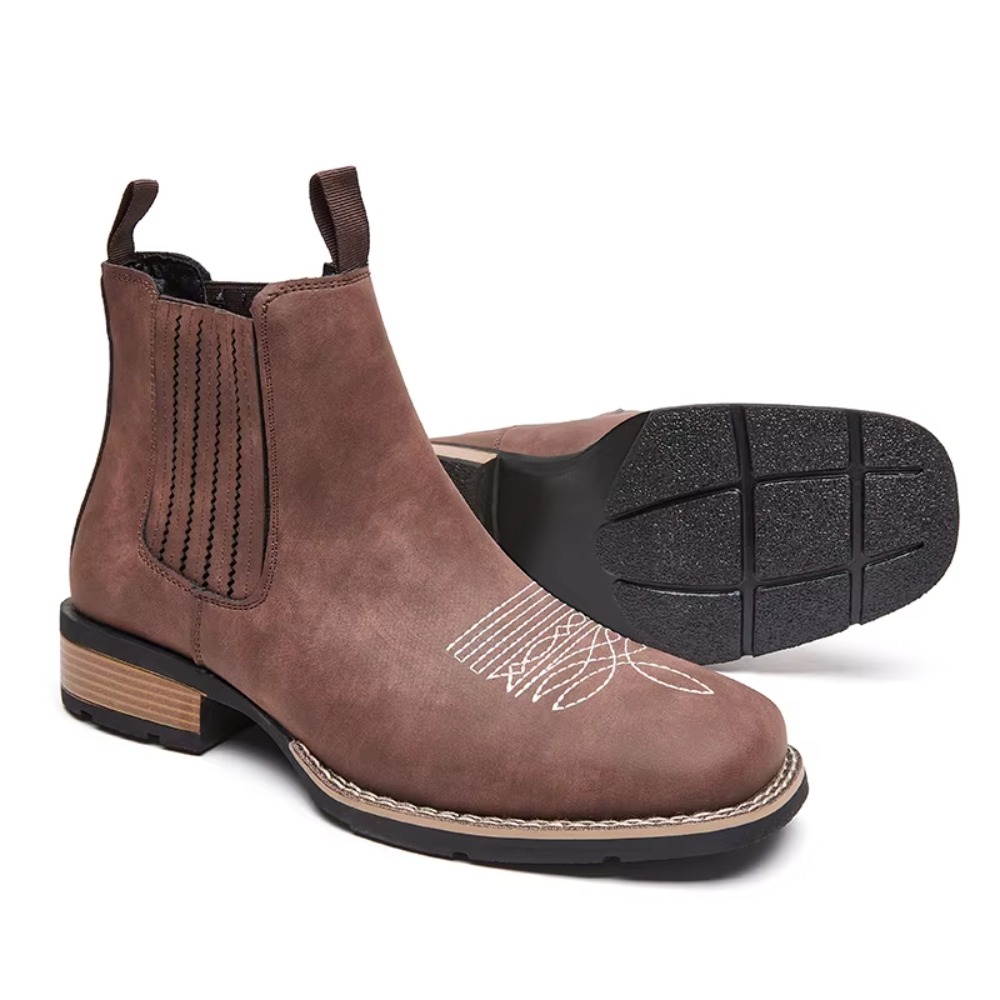 Bottes de cowboy à bout large  - Ethnic Fashion For Men avis et prix