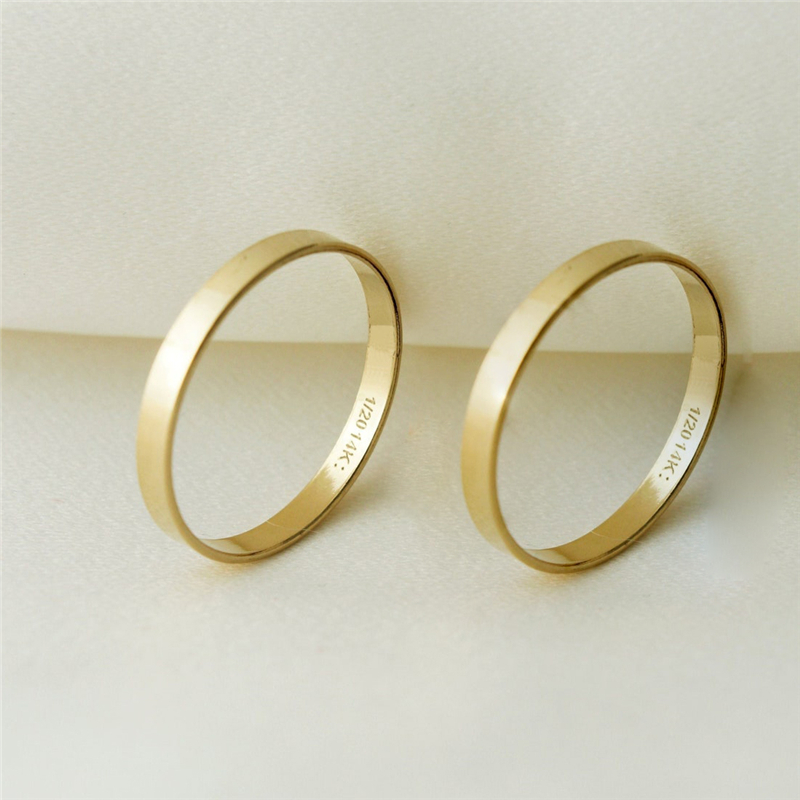 Bague plate en or 14 carats pl - Ethnic Fashion Jewellery avis et prix