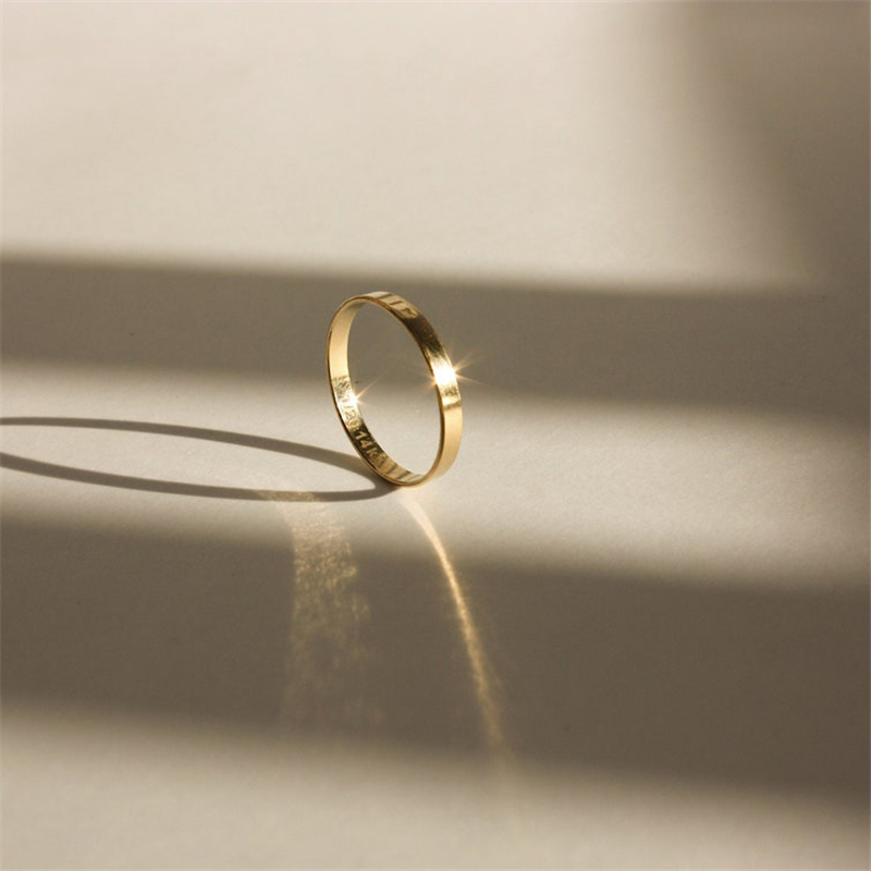 Bague plate en or 14 carats pl - Ethnic Fashion Jewellery avis et prix