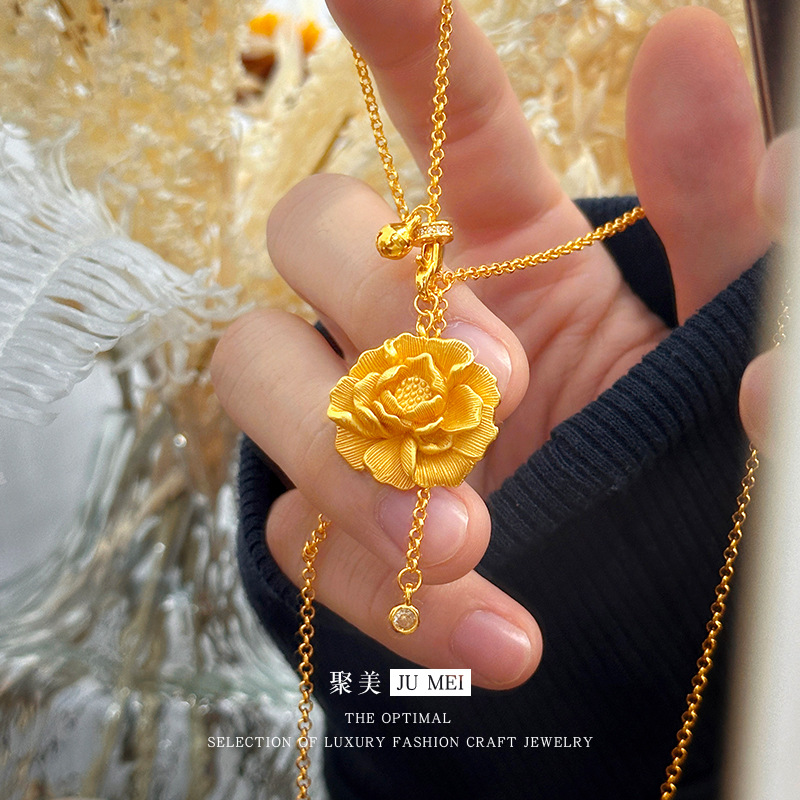 Collier en or véritable 24 car - Ethnic Fashion Store avis et prix