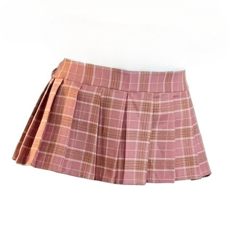 Mini-jupe plissée à carreaux p - Ethnic Outfit avis et prix