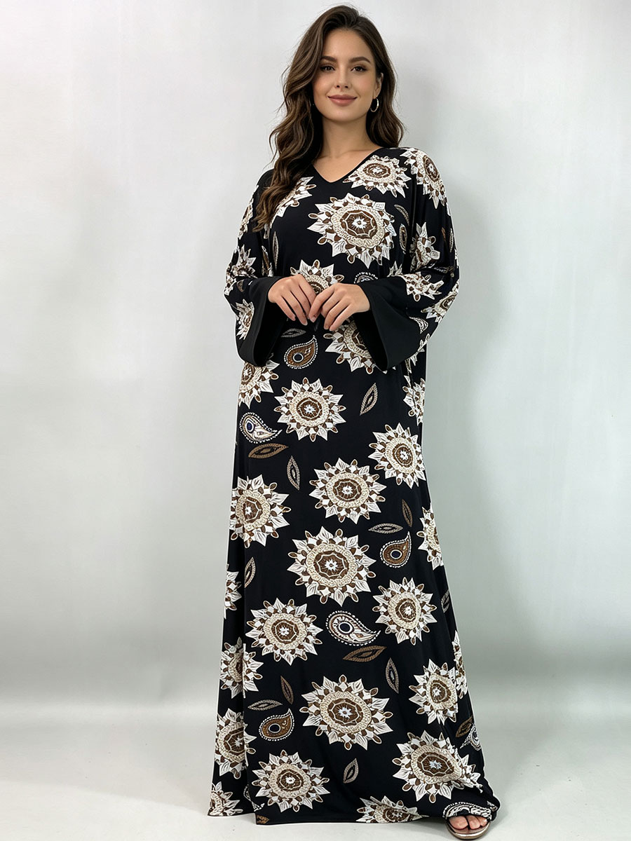 Robe maxi grande taille pour f - Ethnic Fashion Dress avis et prix