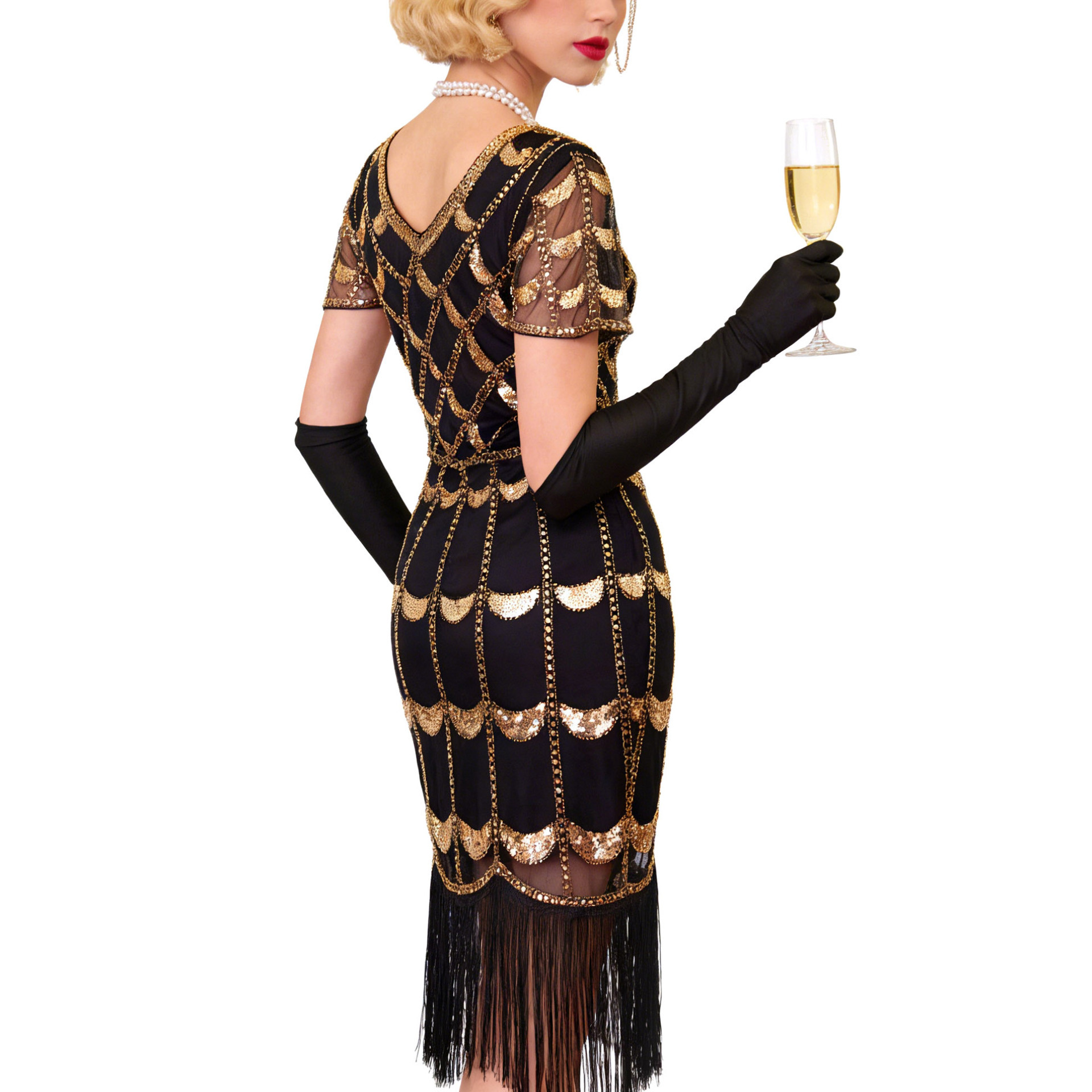 Robe à franges et à sequins de - Ethnic Style Dresses avis et prix