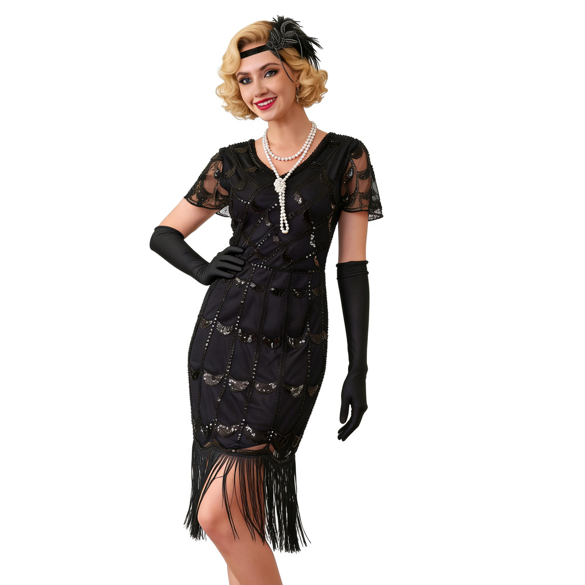 Robe à franges et à sequins de - Ethnic Style Dresses avis et prix