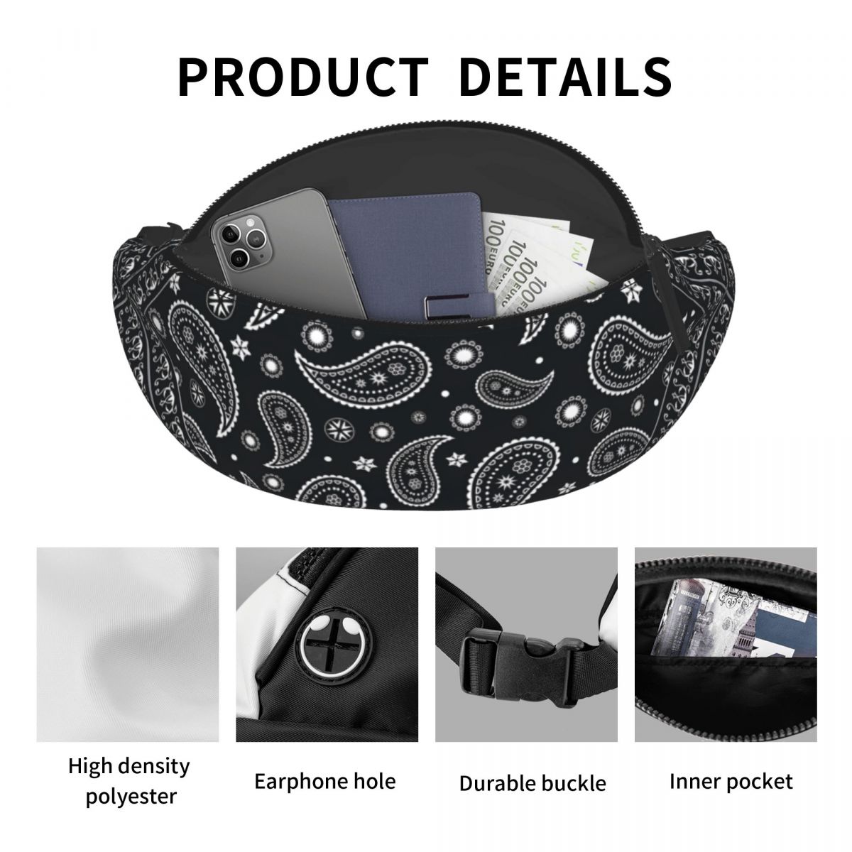 Sac banane classique personnal - Ethnic Fashion For Men avis et prix