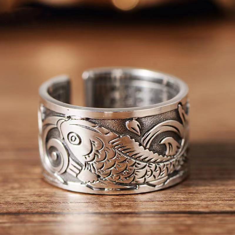 Bague d'ouverture à motif de p - Ethnic Fashion Brands avis et prix