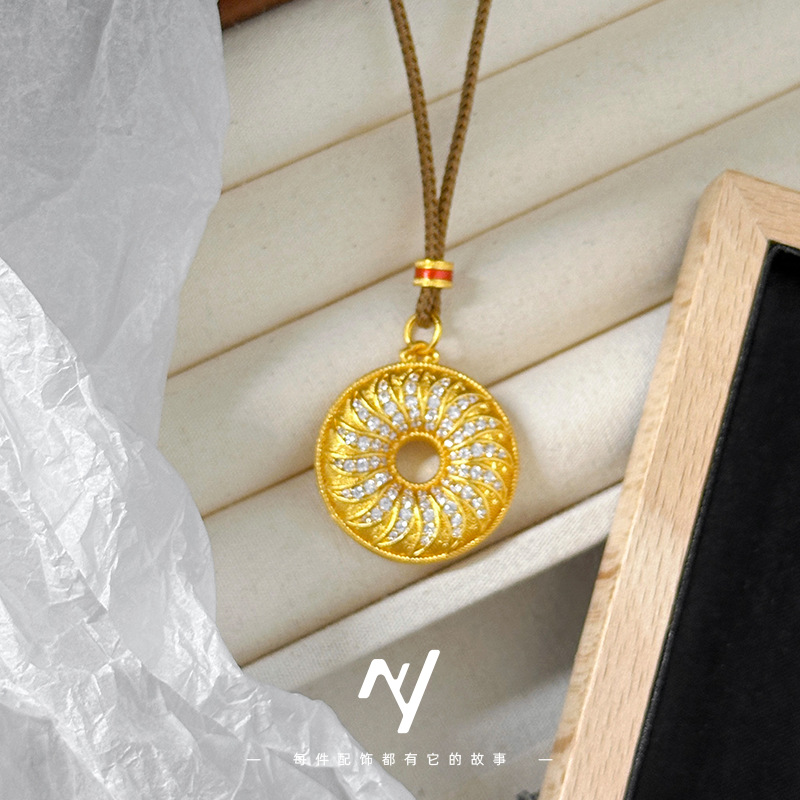 Collier avec pendentif tournes - Ethnic Fashion Store avis et prix