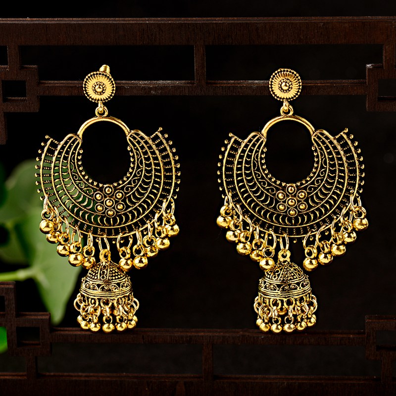 Boucles d'Oreilles Rondes Vint - Ethnic Indian Fashion avis et prix