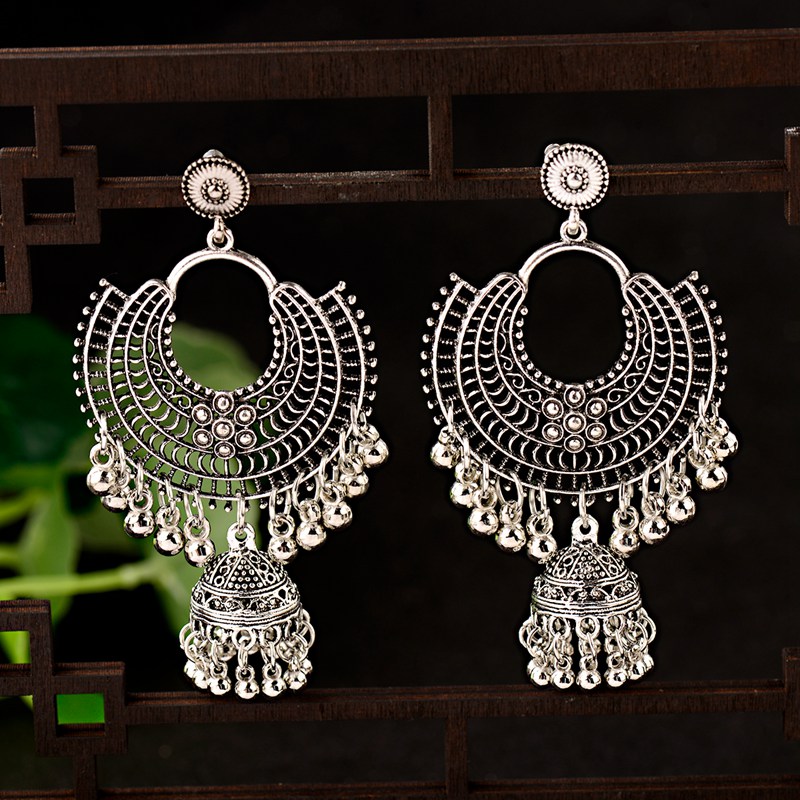 Boucles d'Oreilles Rondes Vint - Ethnic Indian Fashion avis et prix