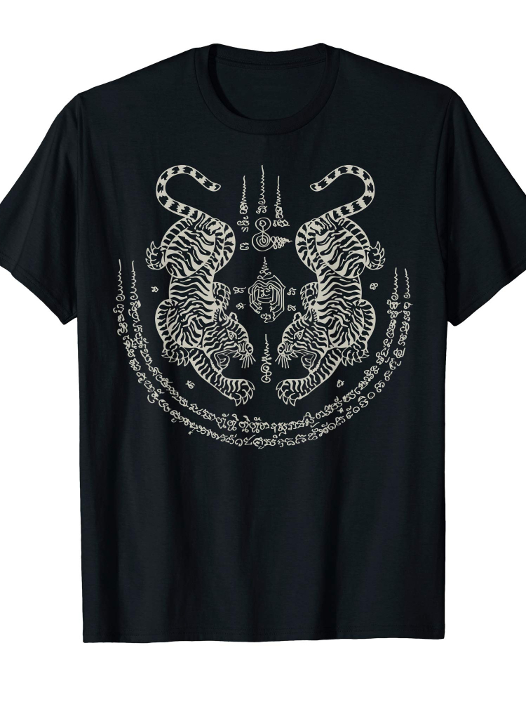 Sak Yant-T-shirt à manches cou - Thai Silk Blouse avis et prix