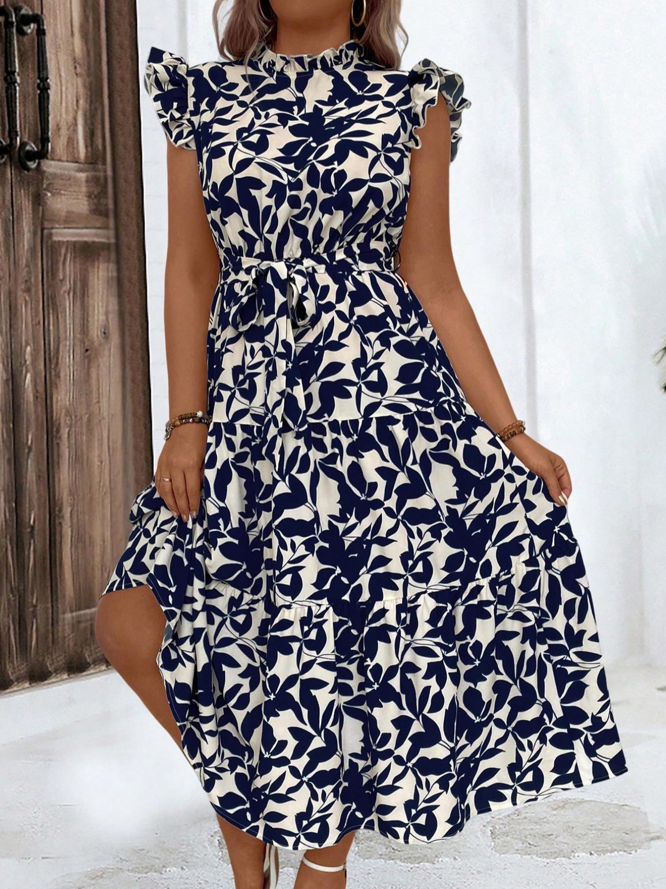 Robe grande taille à volants f - Ethnic Fashion Dress avis et prix